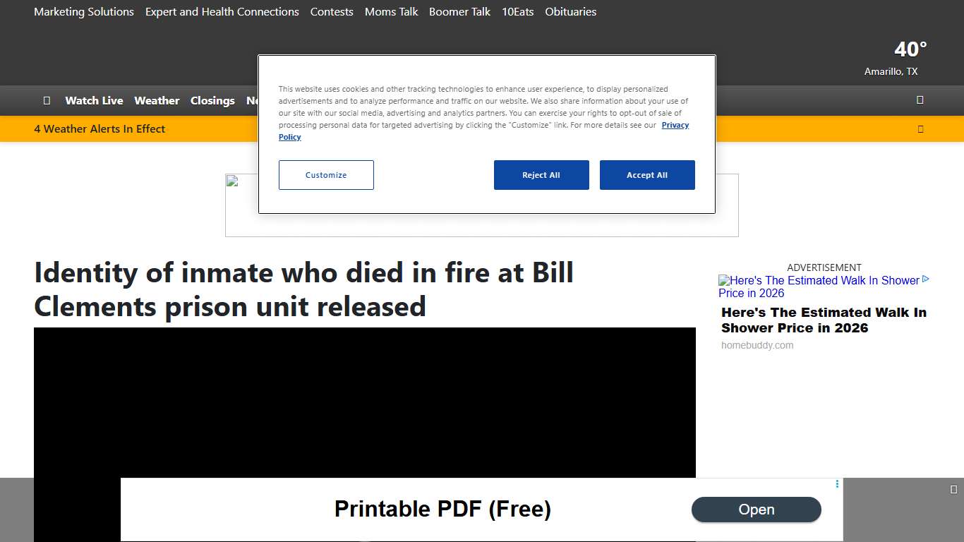 Identity of inmate who died in fire at Bill Clements prison unit released