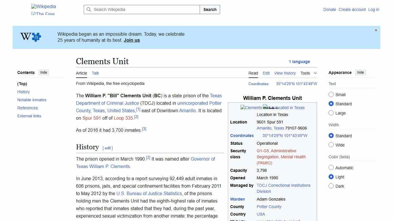 Clements Unit - Wikipedia